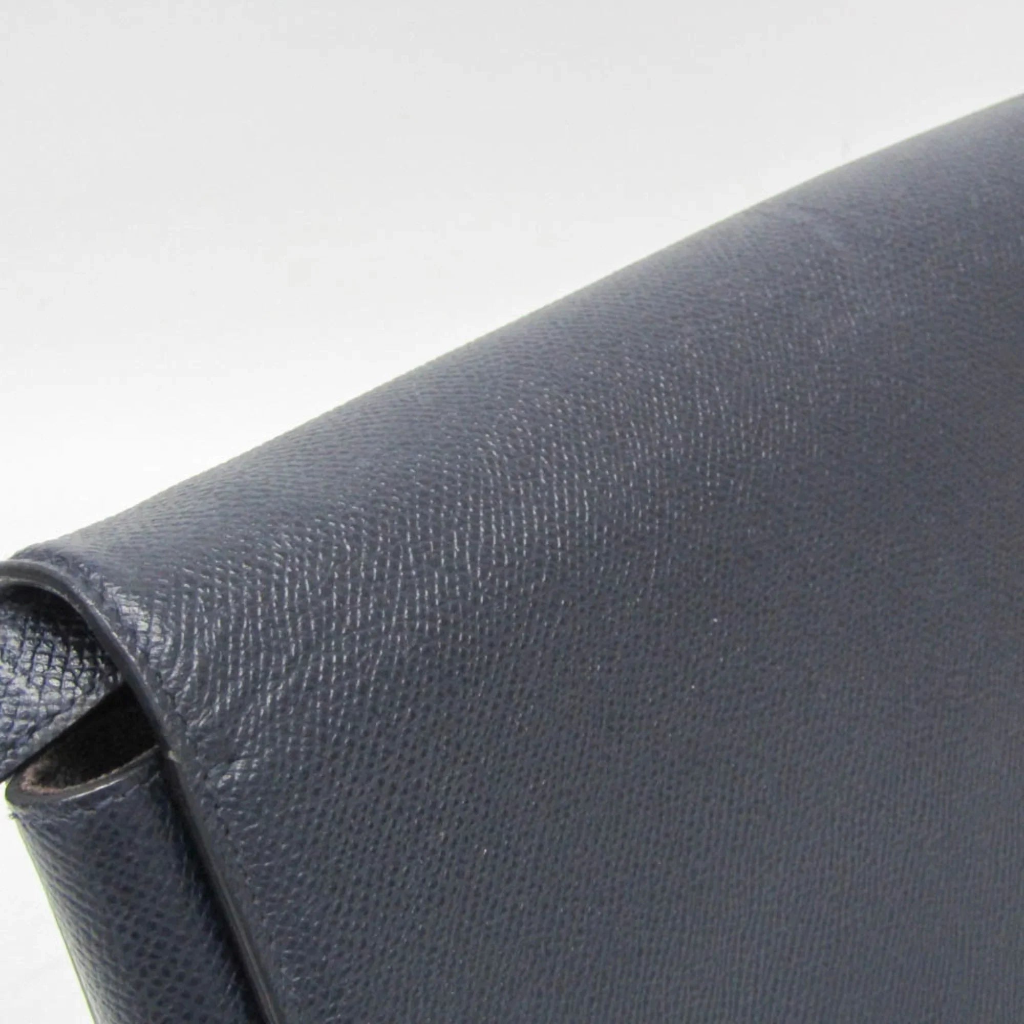 Pre-Owned Salvatore Ferragamo Vara AU-21 0011 Women's Leather Shoulder Bag Navy (Good)