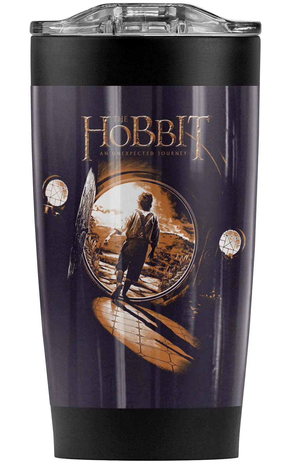 The Hobbit/Hole Bilbo Stainless Steel Tumbler 20 oz Coffee Travel Mug/Cup, Vacuum Insulated & Double Wall with Leakproof Sliding Lid | Top-notch for Hot Drinks and Cold Beverages