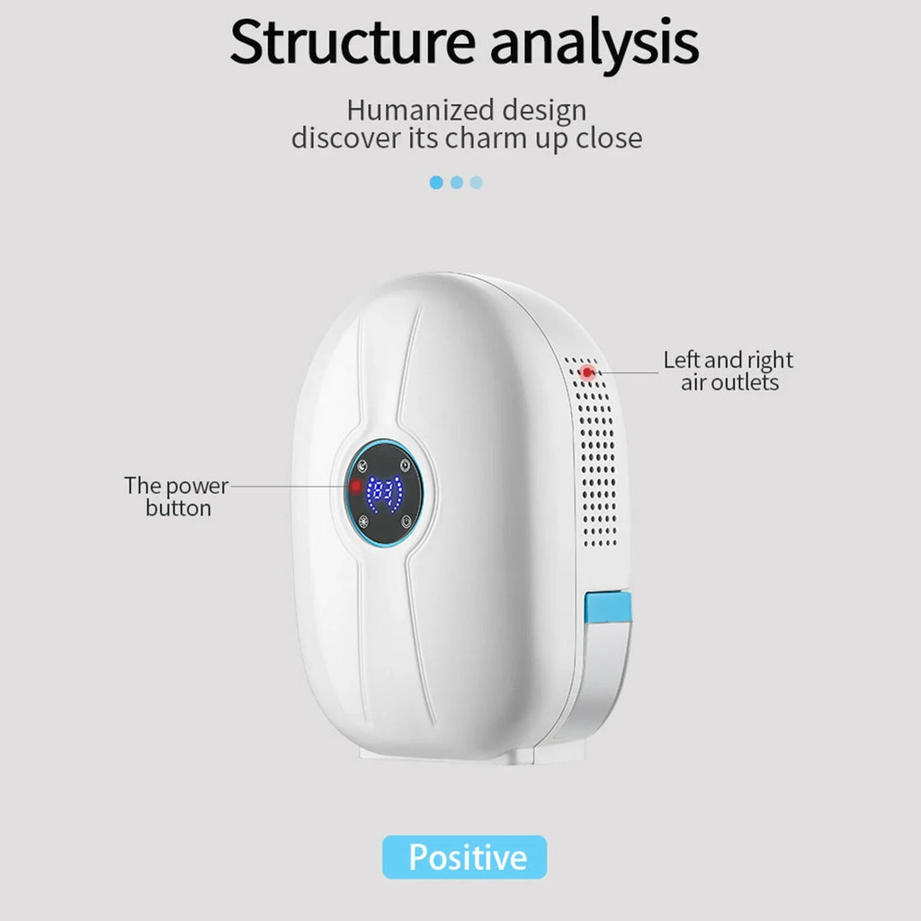 500ml Mini Dehumidifier Digital Home Bedroom Air Dryer Machine Remote 22W