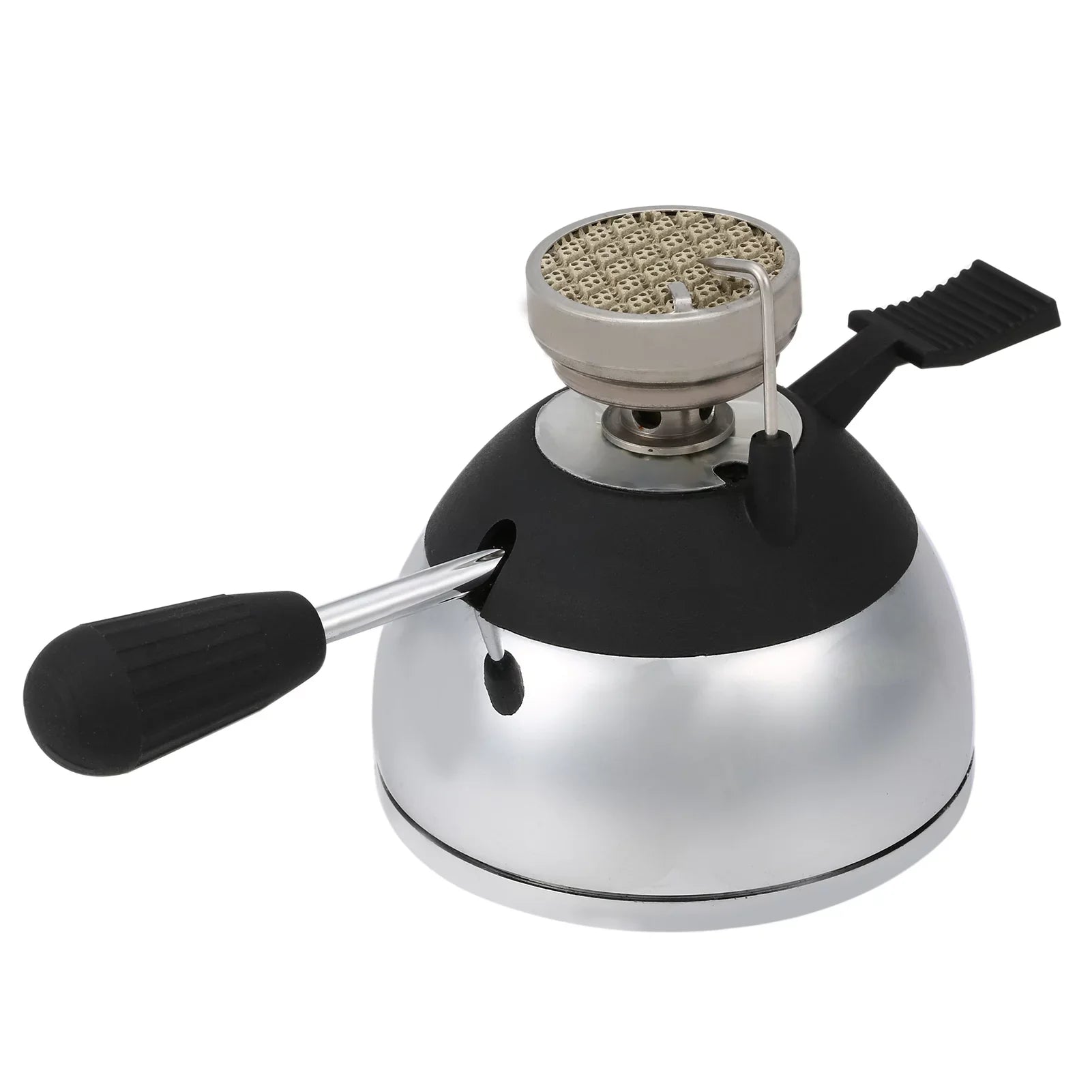 Carevas Camping Butane Gas with Refill Rack for Tabletop Siphons Windproof Portable Cooking Coffee Maker