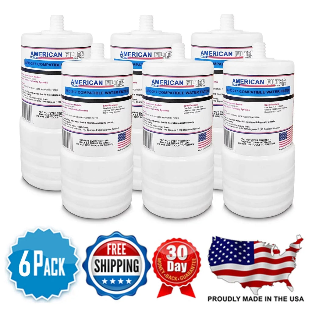 AFC Brand , Water Filter Cartridge , Model # AFC-APH-217 , Fitting with 3M® 46290-20 - 6 Pack - Made in U.S.A.