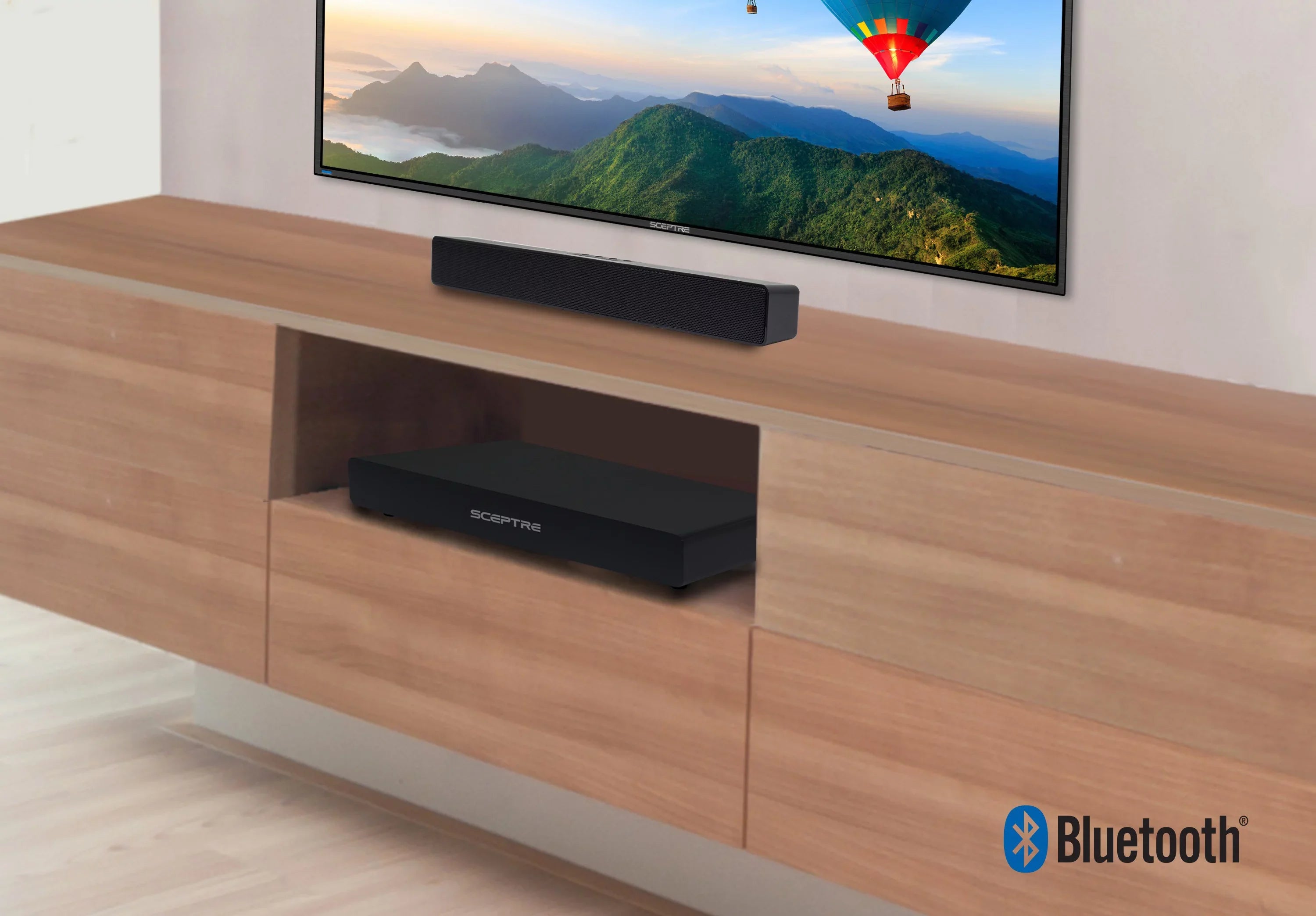 Sceptre Home Theater Sound Bar with Subwoofer (SB80-BTR)