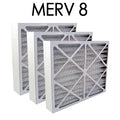 24x24x4 MERV 8 Pleated Air Filter 3PK | 23.375x23.375x3.625 - Actual Size