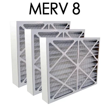24x24x4 MERV 8 Pleated Air Filter 3PK | 23.375x23.375x3.625 - Actual Size