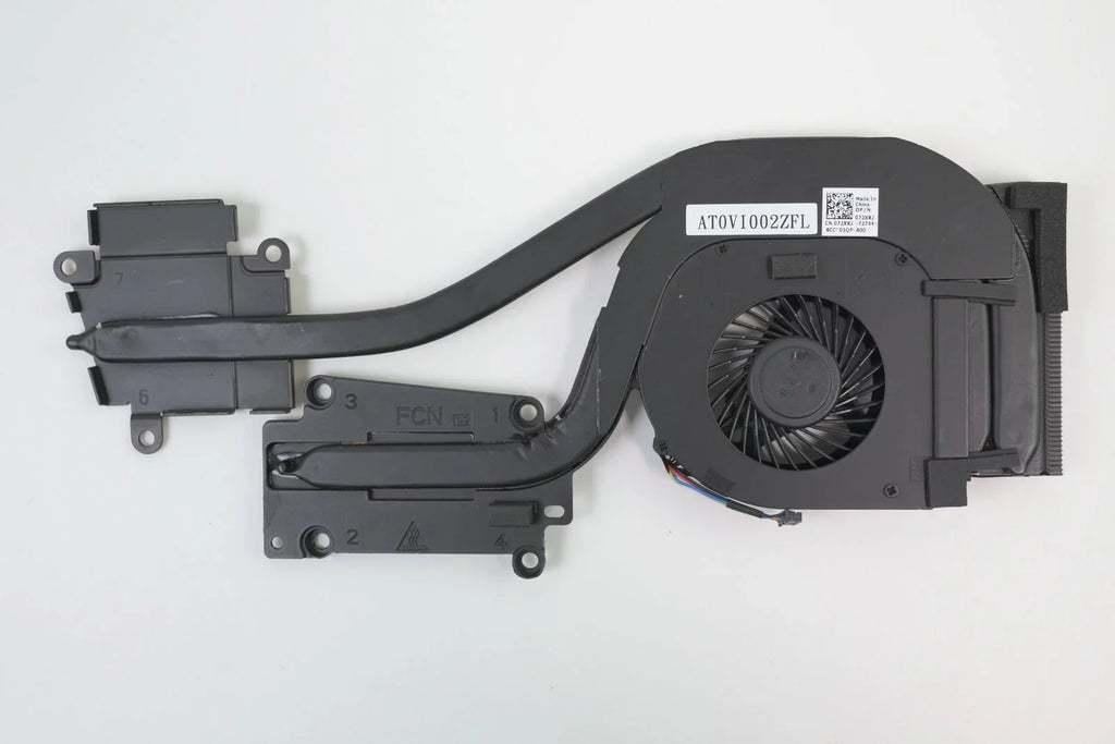 Laptop 72XRJ AMD Heatsink and Fan AT0VI002ZSL E6540