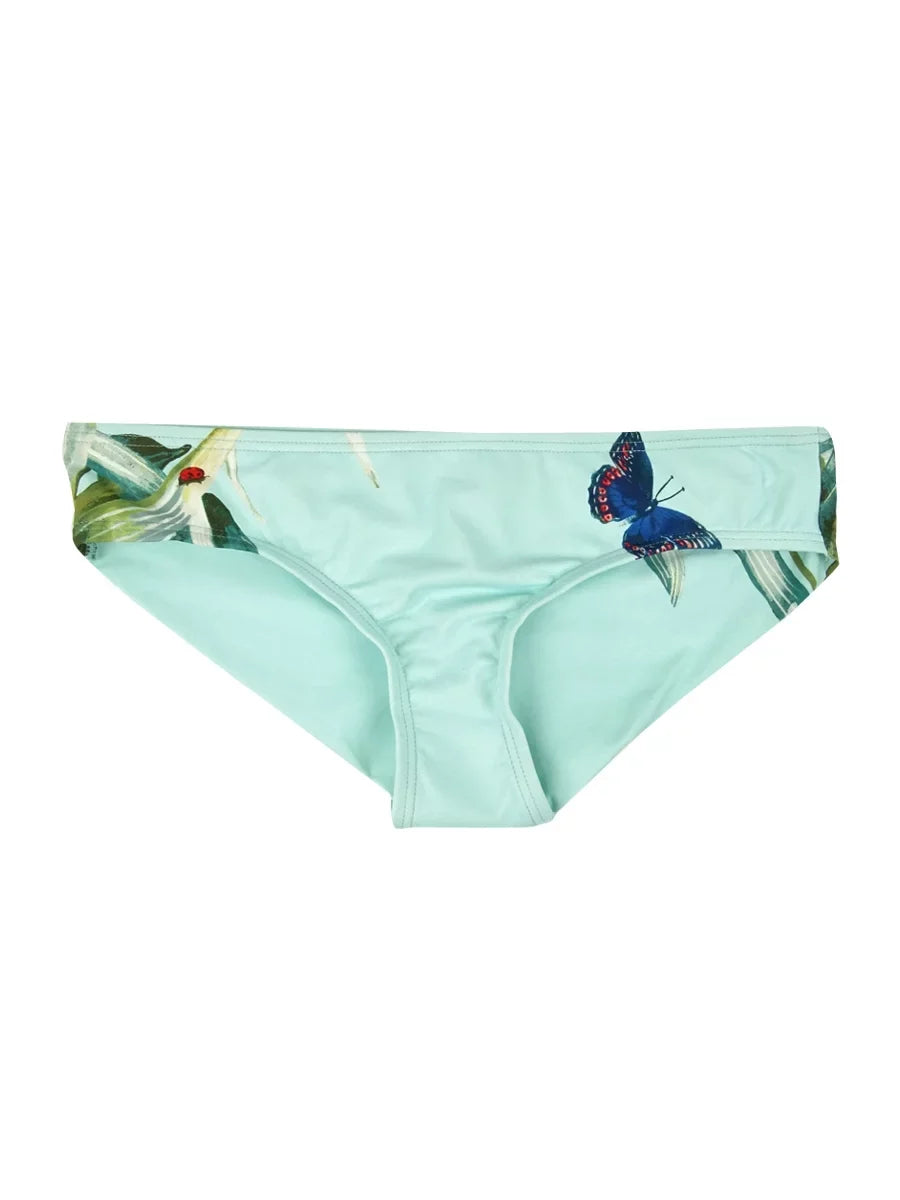 Vince Camuto Women's Printed Bikini Swim Bottom Separates Swimsuit (XS, Mist)