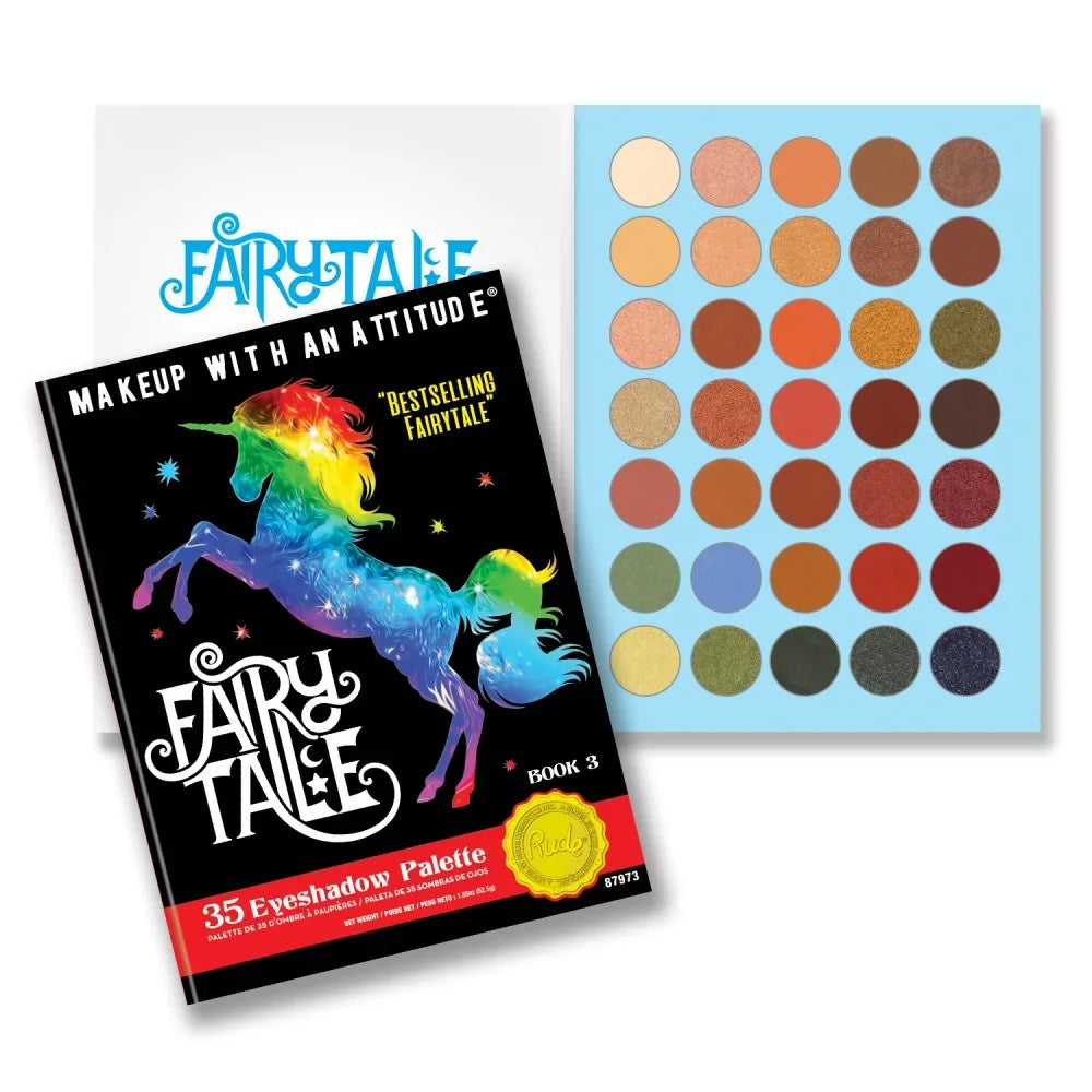 Rude Cosmetics Fairy Tales 35 Eyeshadow Palette, Book 3