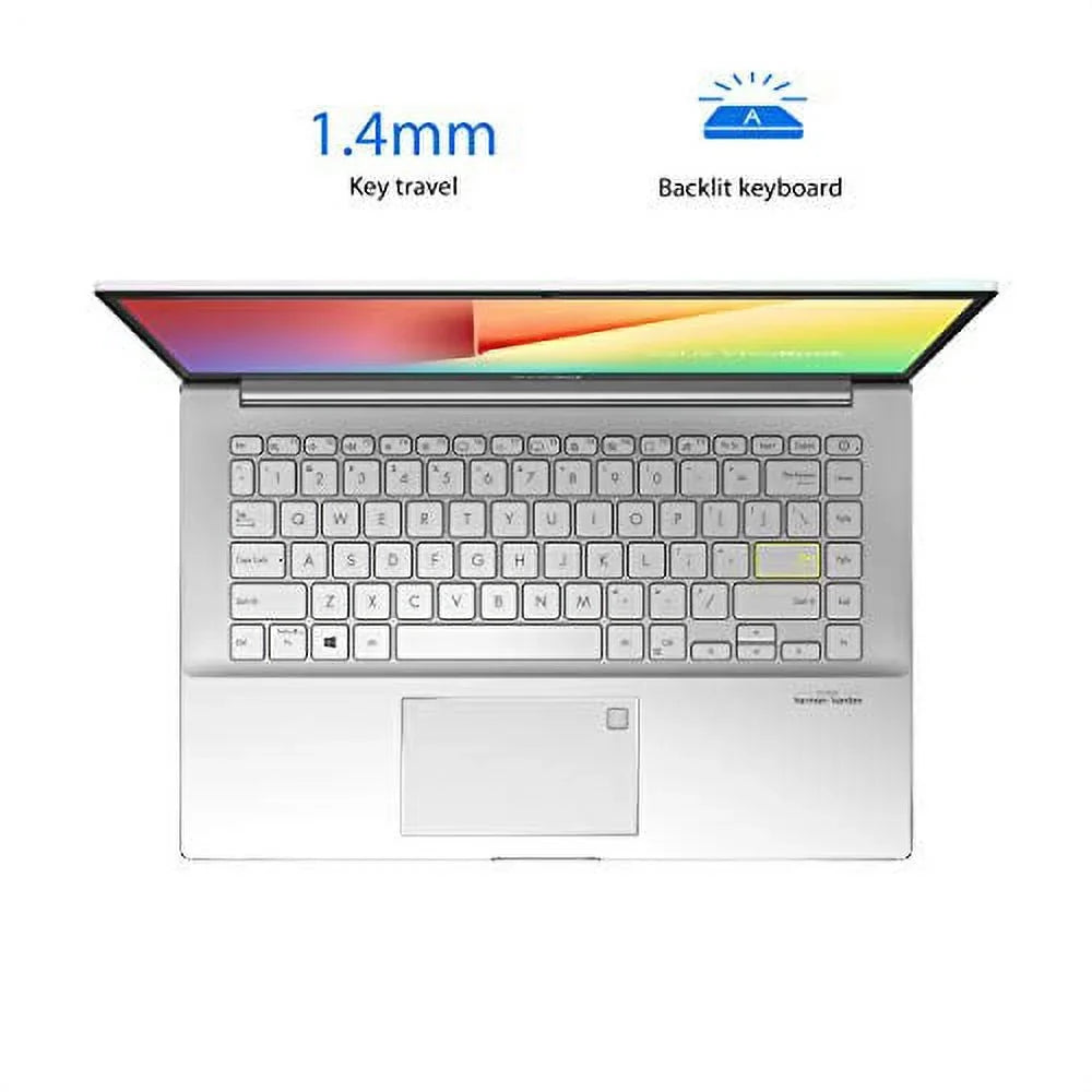 ASUS VivoBook S14 S433 Thin and Light Laptop, 14? FHD Display, i5-1135G7 CPU, 8GB DDR4 RAM, 512GB PCIe SSD, Thunderbolt 3, Wi-Fi 6, Windows 10 Home, Dreamy White, S433EA-DH51-WH