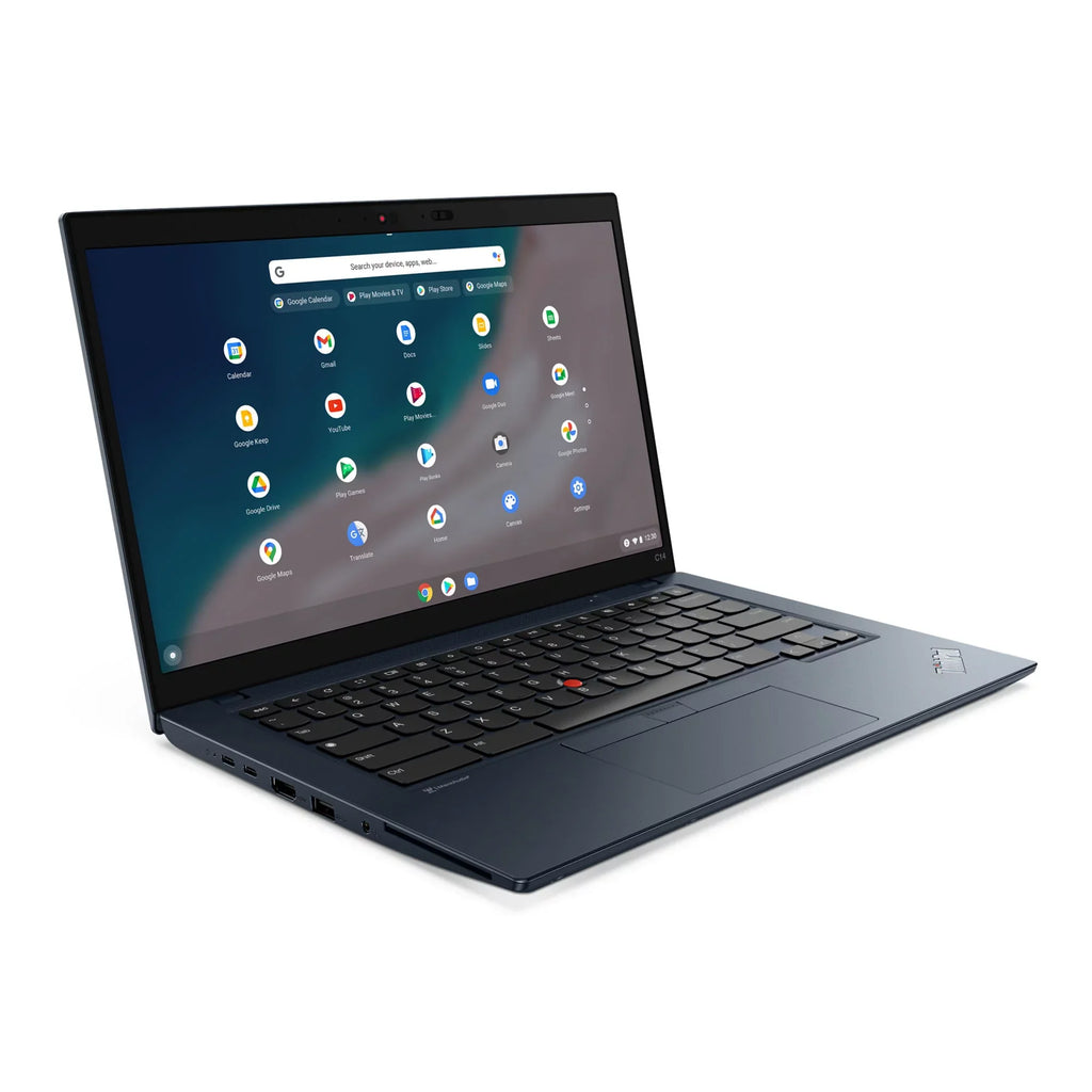 Lenovo ThinkPad C14 Chromebook Laptop, 14" FHD IPS, vPro®, Iris Xe, 8GB, 256GB