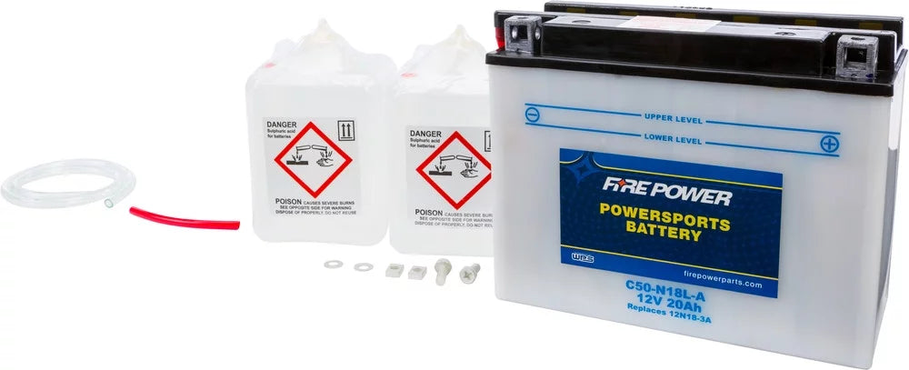 Fire Power Battery W/ACID C50-N18L-A Matching With Ski Doo Formula Z 600 2000