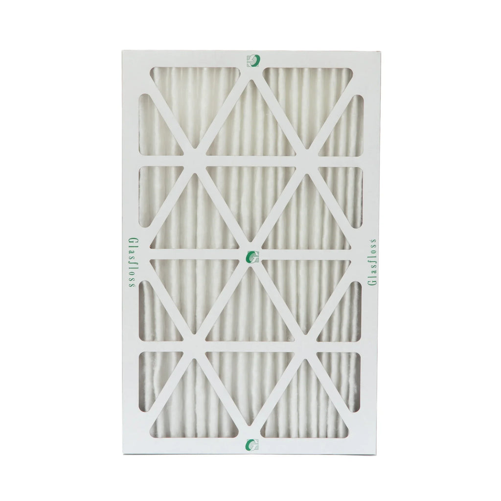 12x24x2 MERV 10 Pleated HVAC Air Filters by Glasfloss. ( Quantity 5 ) Exact Size: 11-3/8 x 23-3/8 x 1-3/4