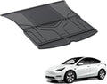 3W Trunk Mat for Tesla Model Y 2020-2023 TPE All Climate Black Car Floor Mat Custom Fit Cargo Liner