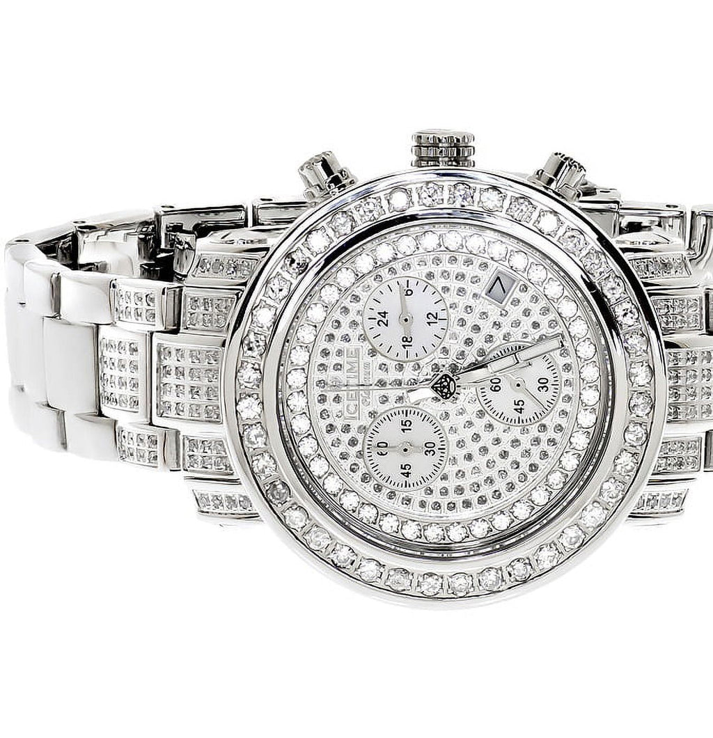 Ladies White Icetime Platinum Diamond Watch PT 01(3 ct)