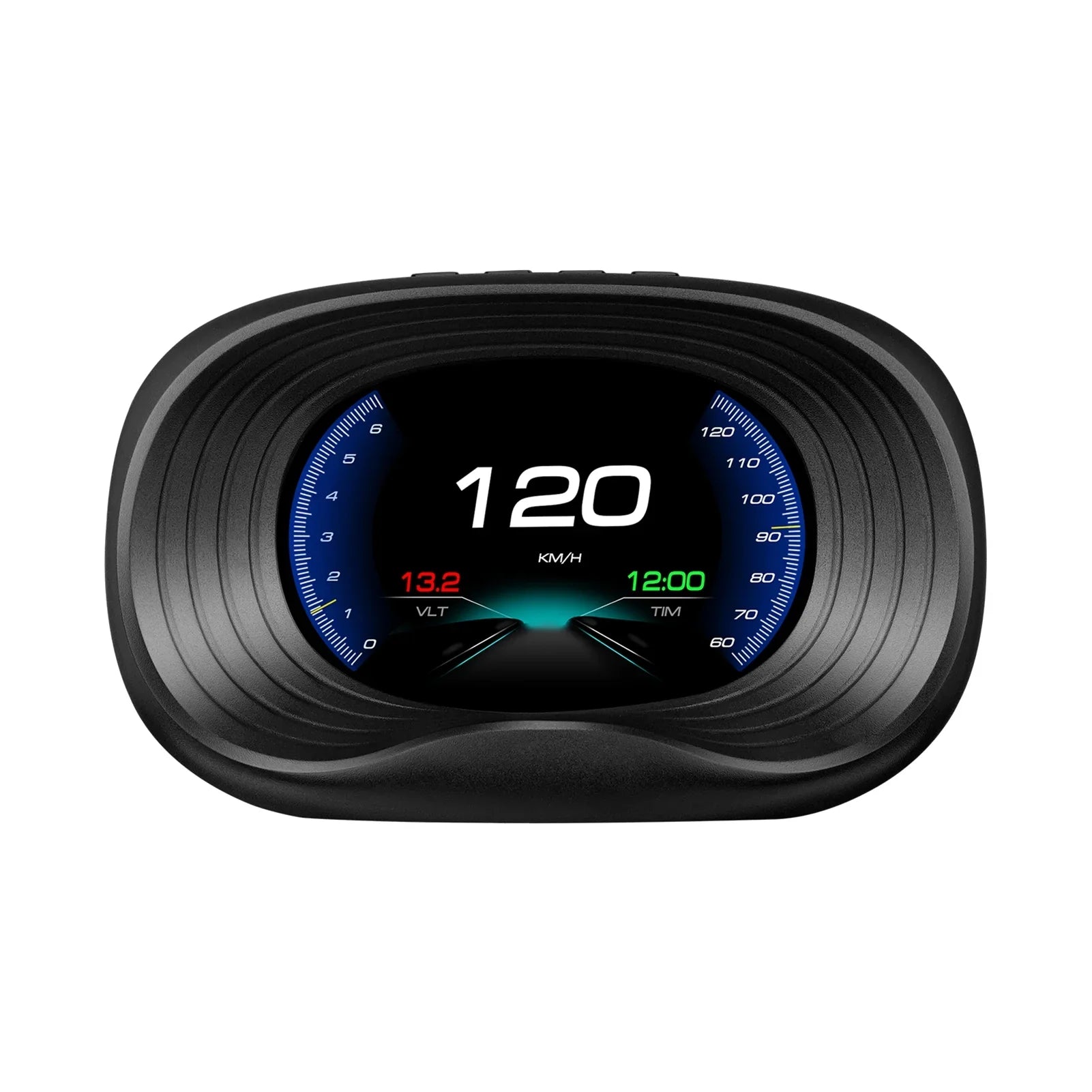 Nebublu Head Up Display, Digital OBDII Speedometer Car Head Display with OBD Interface, Speed Voltage Single Mileage Clock Display