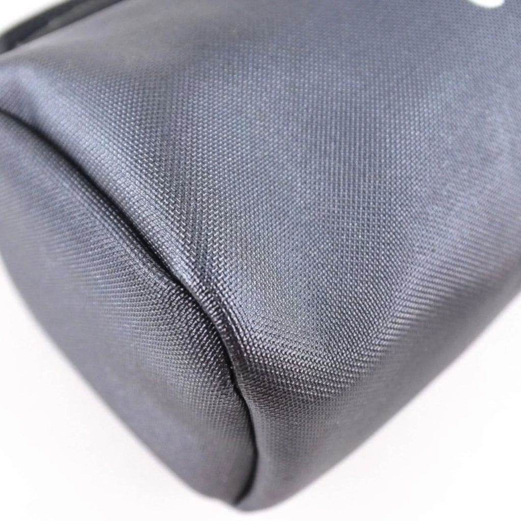 Pre-Owned Chanel Logo Vintage Nylon Gray Ladies Pouch (Fair)