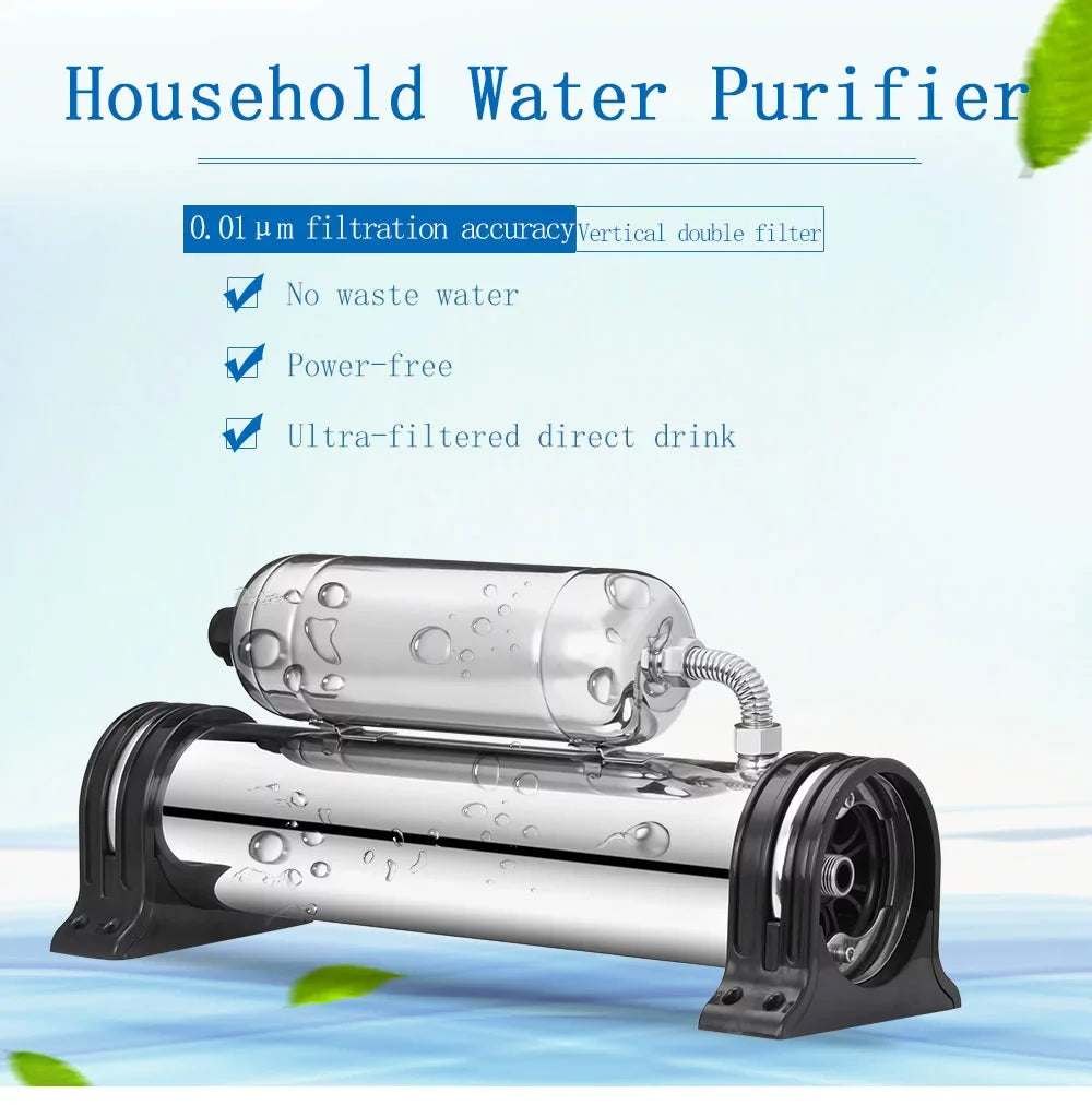 INTSUPERMAI Water Filter Water Purification Parent-child Formula Household Stainless Steel 1000L/H