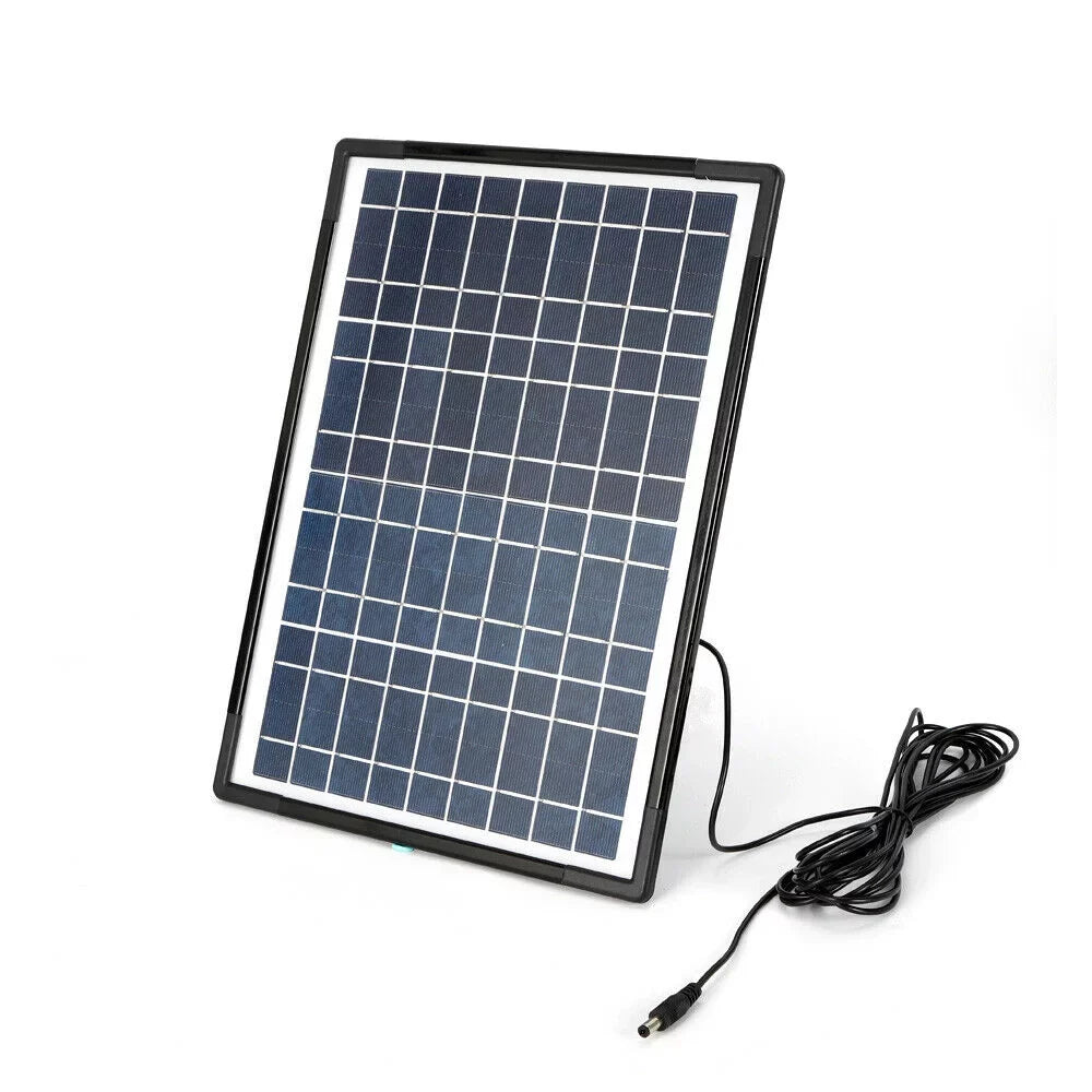 Portable Solar Power Generator Kit, Power Station with Solar Panel with 4 LED Lights for Outdoor Camping
