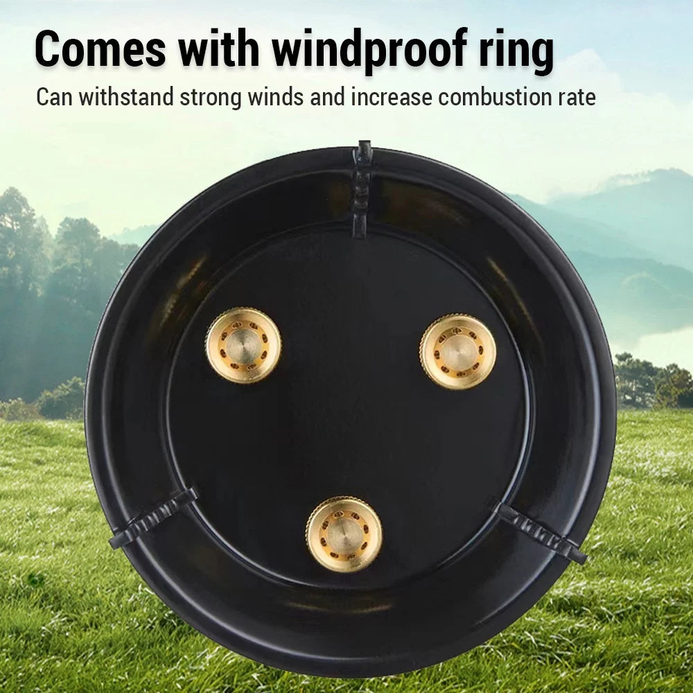 Anself Lightweight Portable Stove Optimal for Camping and Cooking Windproof and Efficient