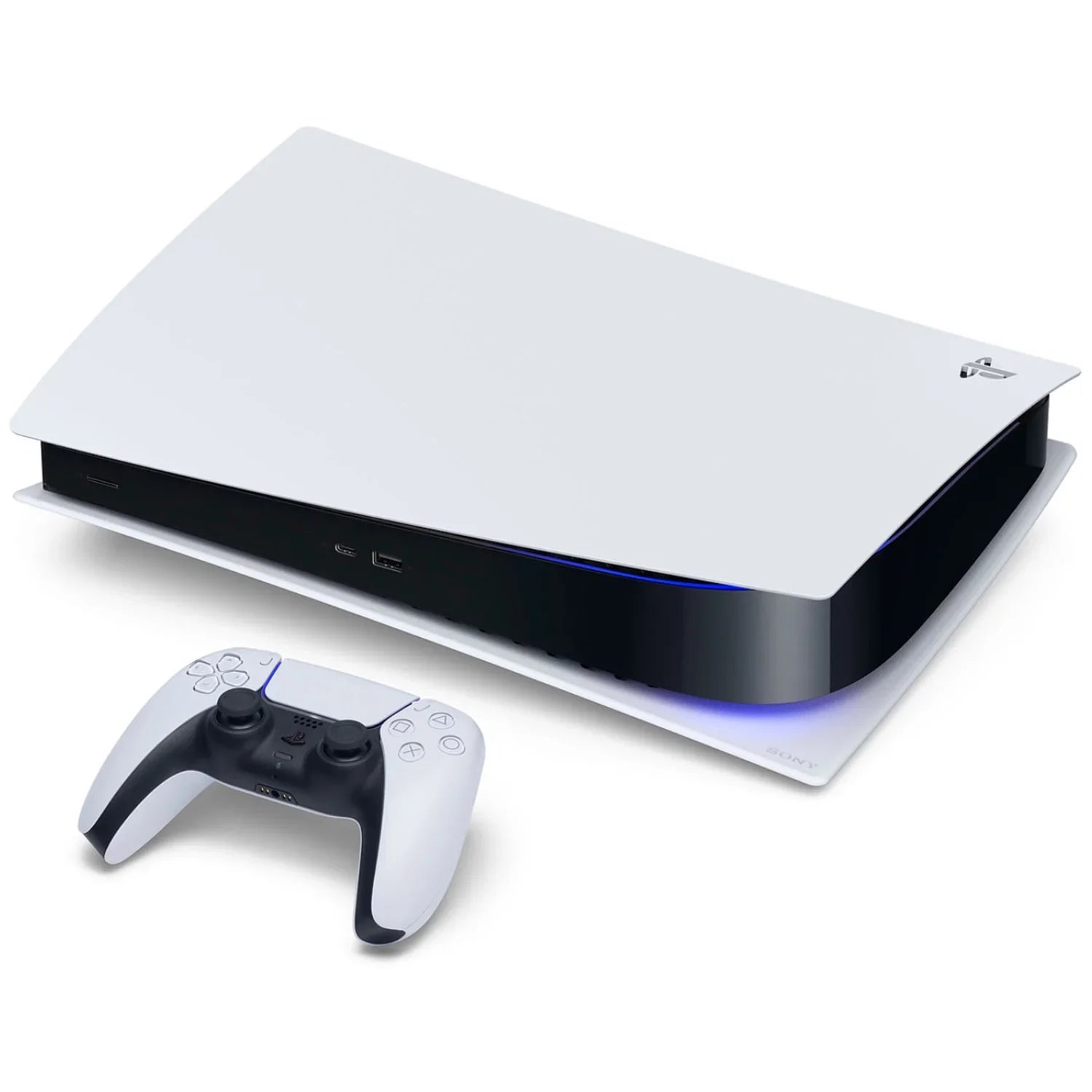 Sony Playstation 5 Disc Version (Sony PS5 Disc) with Extra DualSense Controller - Galactic Purple Bundle