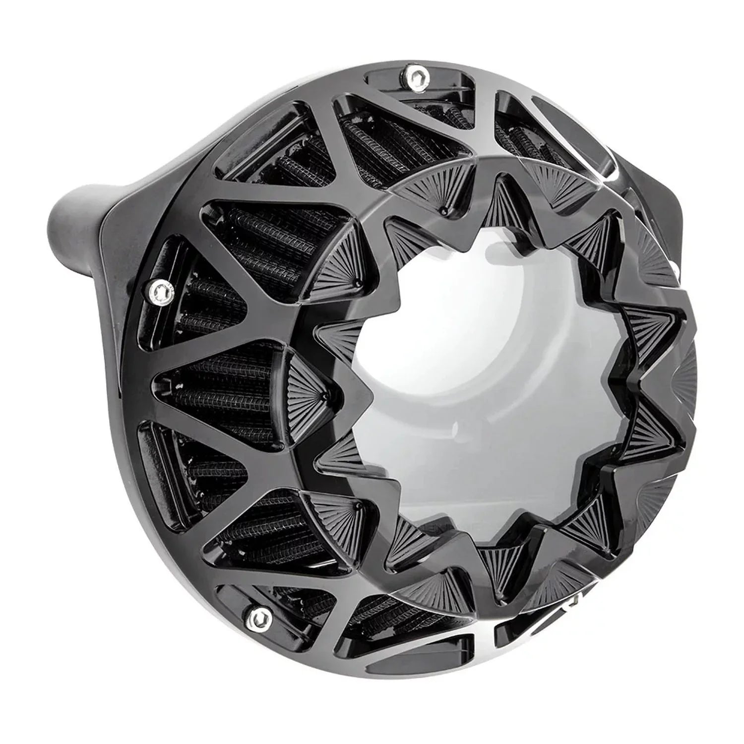Arlen Ness Cross Fire All Black Air Cleaner (600-043)