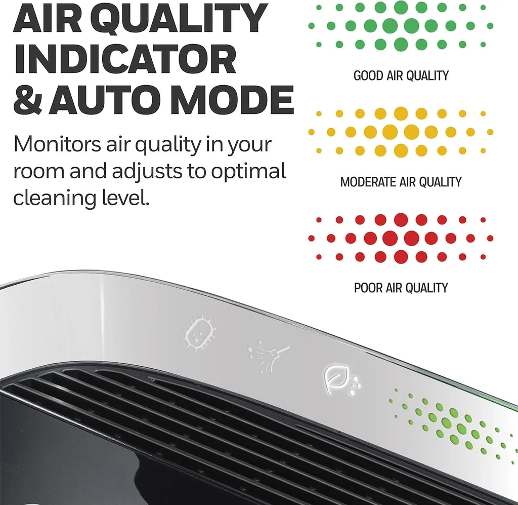 Open Box Honeywell InSight HEPA Air Purifier with Air Standard Indicator HPA5200B - Black