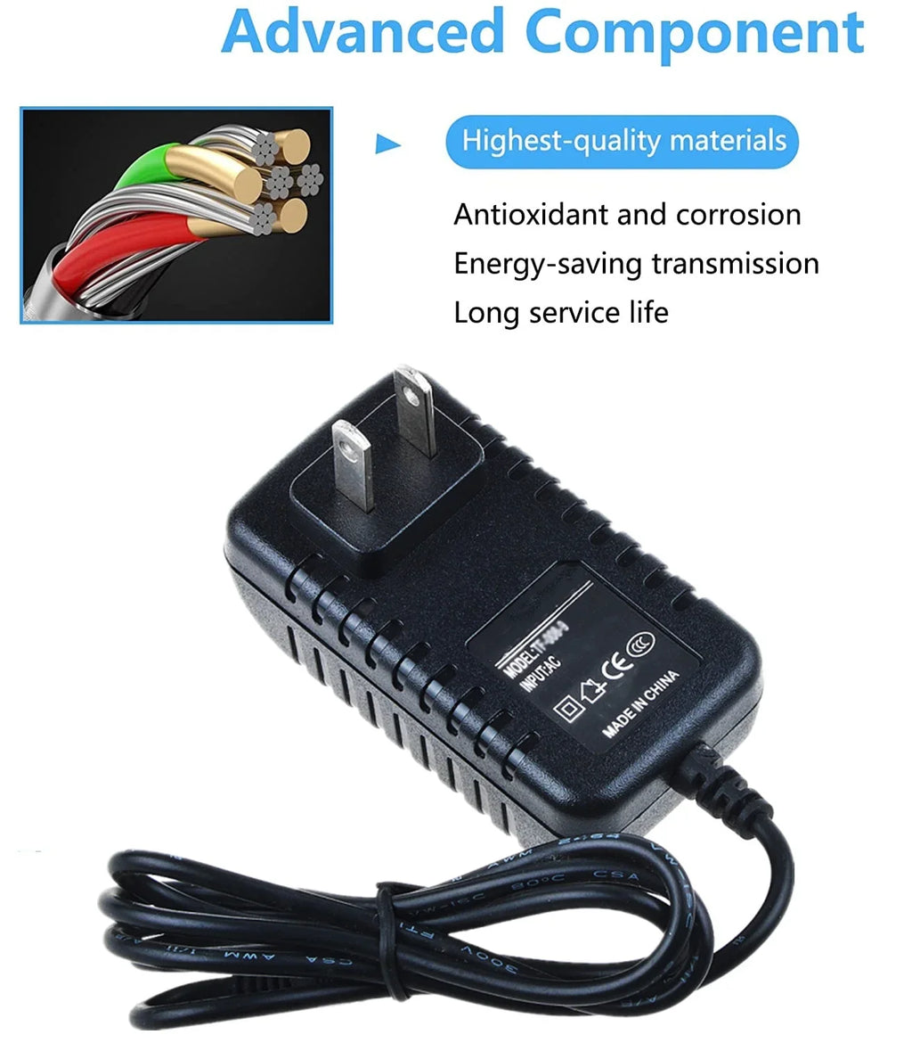 KONKIN BOO Suitable AC / DC Adapter Replacement for Fostex AD-12A AD-12B Mixer and Tape Recorder Power Supply Cord Cable PS Wall Home Charger Mains PSU