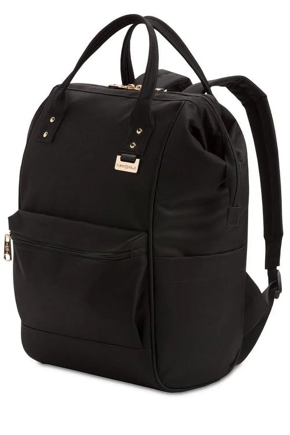 Wenger 3576 Artz Dr Polyester Laptop Bag Back Pack, Black with Gold