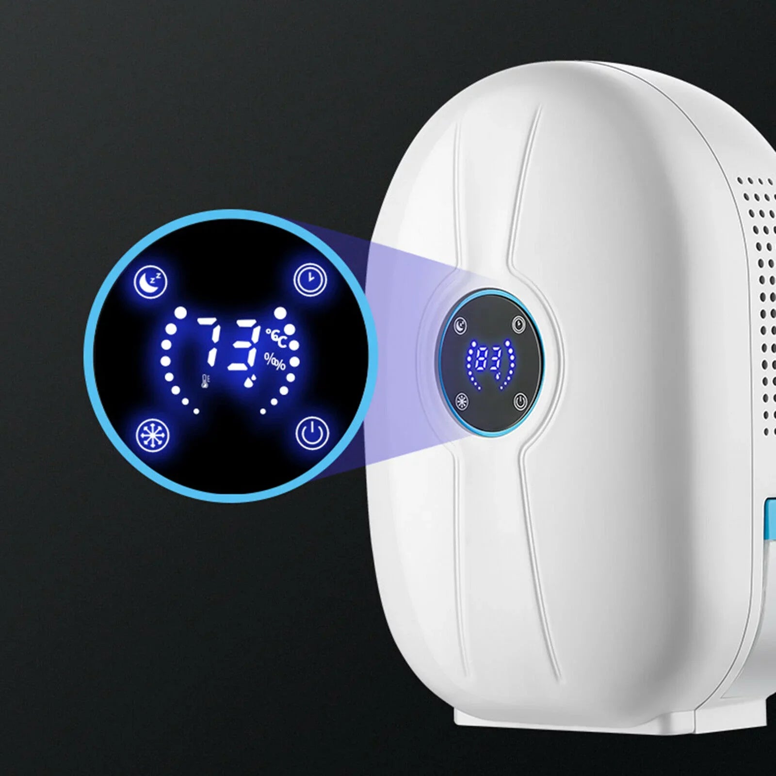 500ml Mini Dehumidifier Digital Home Bedroom Air Dryer Machine Remote 22W