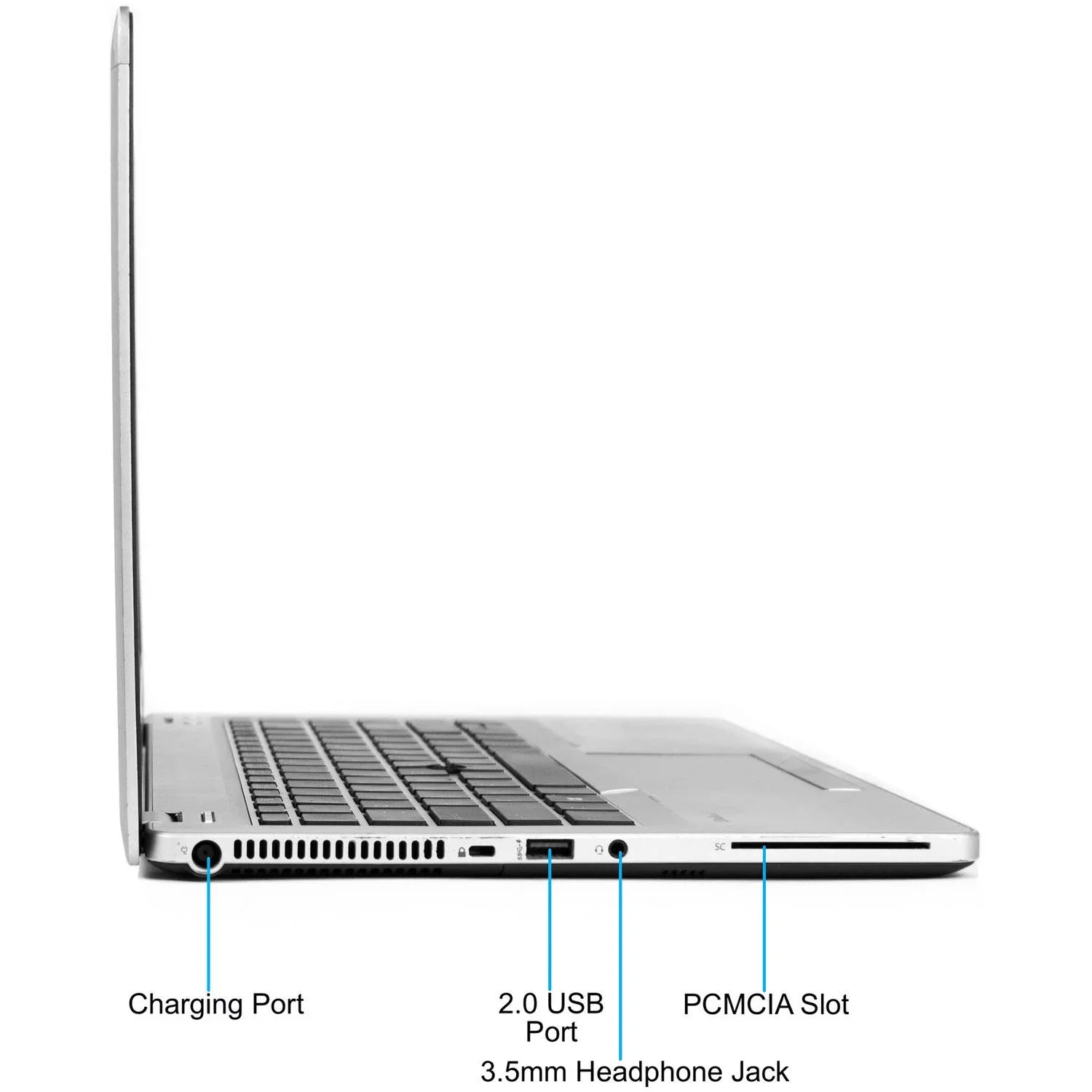 Restored HP Silver 14" Folio 9470M Laptop PC with i5-3437U Processor, 4GB Memory, 128GB Solid State Drive and Windows 10 Pro (Refurbished)