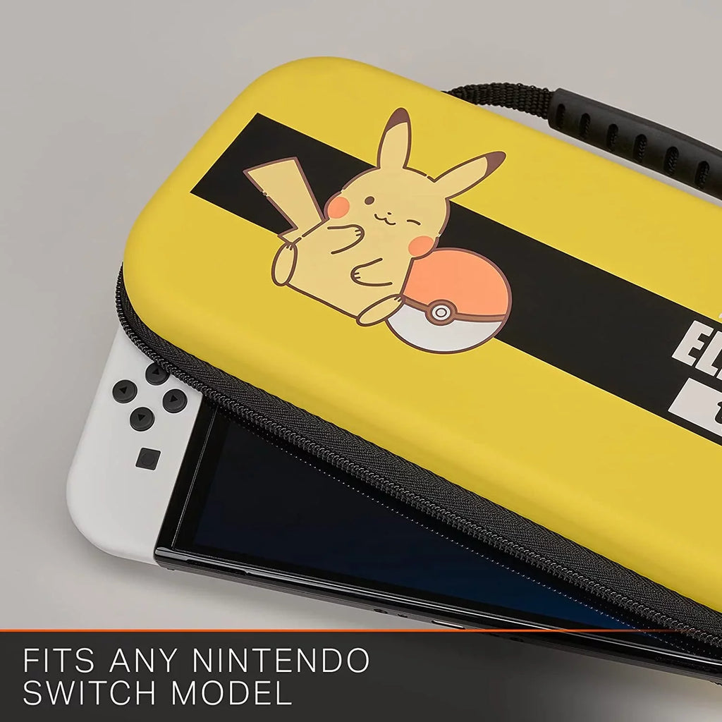 PowerA - Protection Case for Nintendo Switch - OLED Model, Nintendo Switch or Nintendo Switch Lite - Pikachu Electric Type With Cleaning Manual Kit Bolt Axtion Bundle Like New