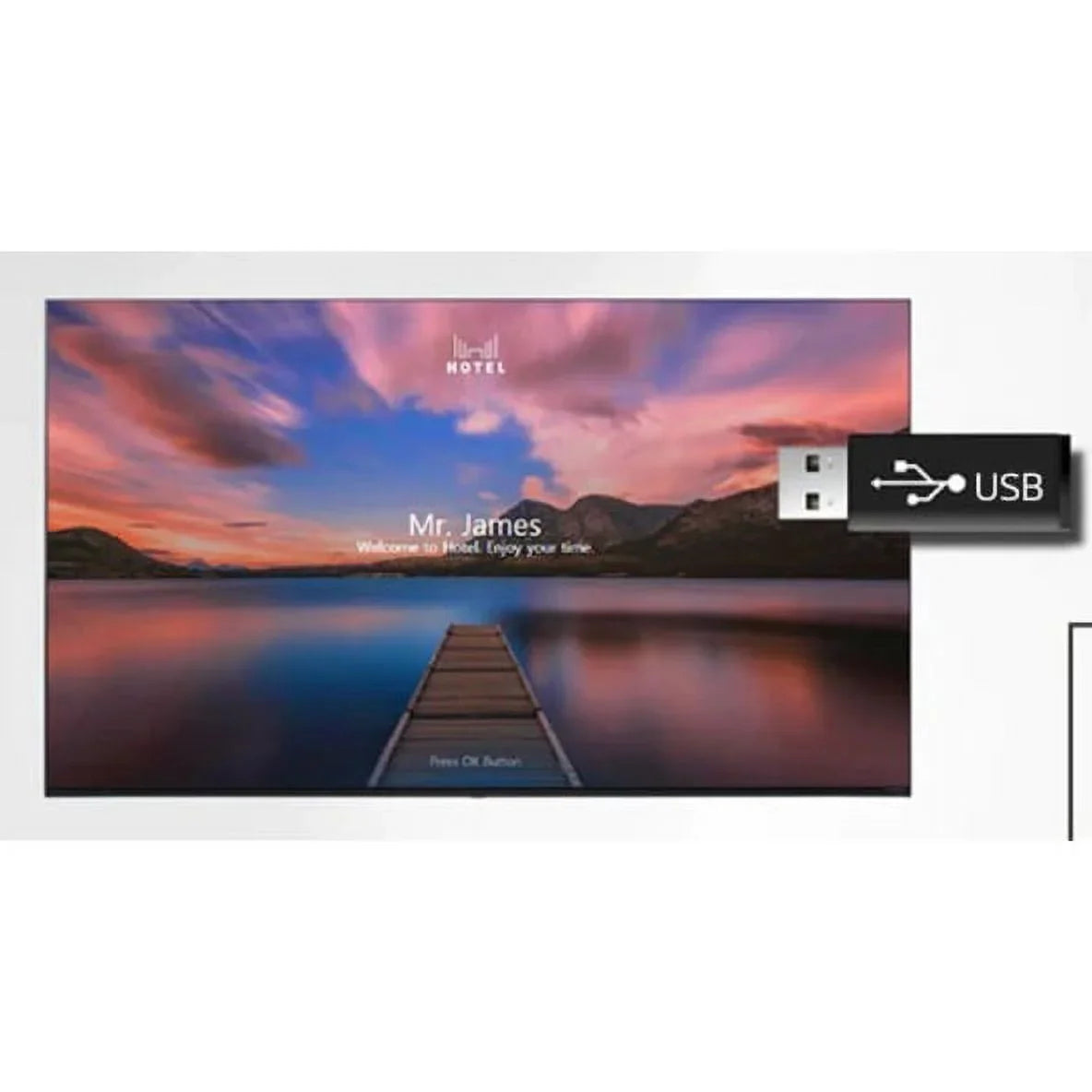 LG 50UR577H9UA - 50" Diagonal Class UR577H9 Series LED-backlit LCD TV - hotel / hospitality - Pro:Centric with Integrated Pro:Idiom - Smart TV - webOS - 4K UHD (2160p) 3840 x 2160 - HDR - Nano Cell Display, Edge LED