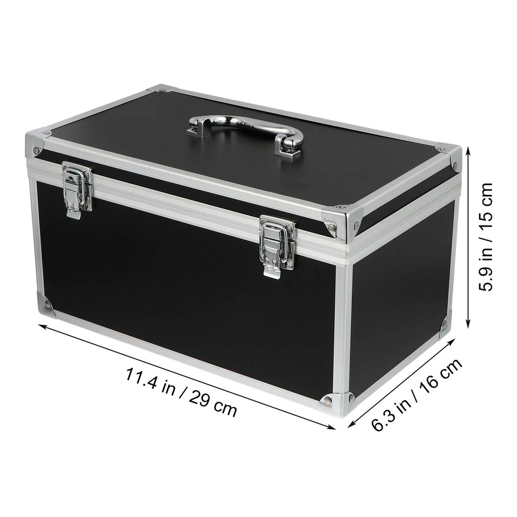 Homemaxs Case Hard Box Tool Camera Shell Briefcase Portable Carrying Equipment Shockproof Aluminum Safety Audio Household