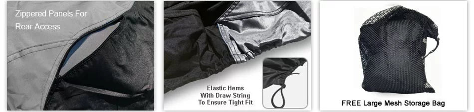 Condition Jet Ski Protection For SEA DOO GTi 1997-2000 - GRAY / Black Color - All Climate - Trailerable - Protects from Rain, Sun, UV Rays, And More! Includes Trailer Straps And Storage Bag