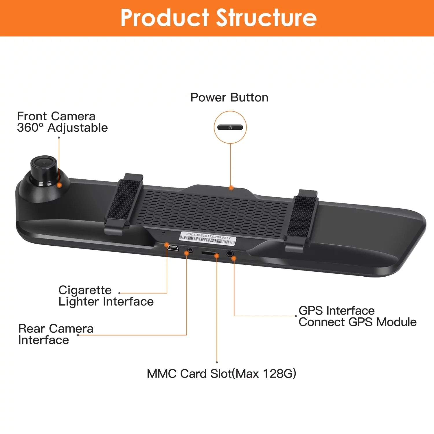 iMounTEK Car DVR 4K HD Dash Cam Dual Lens Recorder 170° Angle Camera with Night Vision, G-Sensor, Parking Monitor