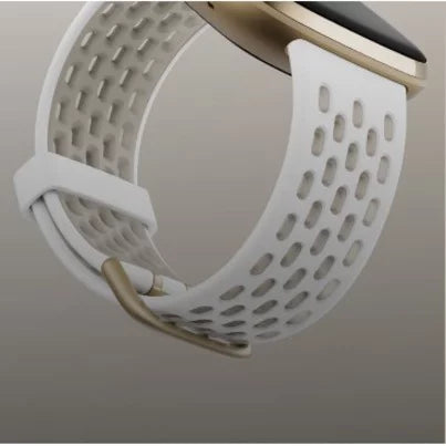 Fitbit Smartwatch Band, Frost White, Lunar White