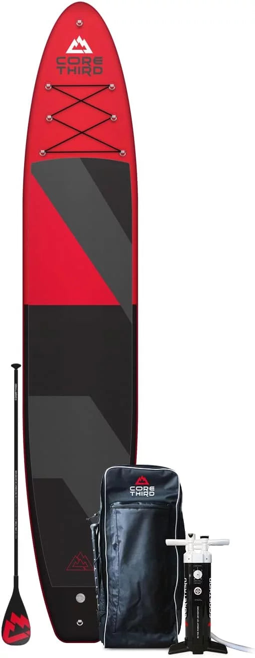 Third Tahoe 13'6" Inflatable Paddle Board for Beaches and Lakes with Complete SUP Kit