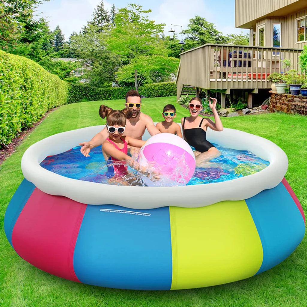 Inolait Inflatable Pool Full-Sized Family Lounge Pools Thicker abrasion Durable material ,120" x 72" x 22"