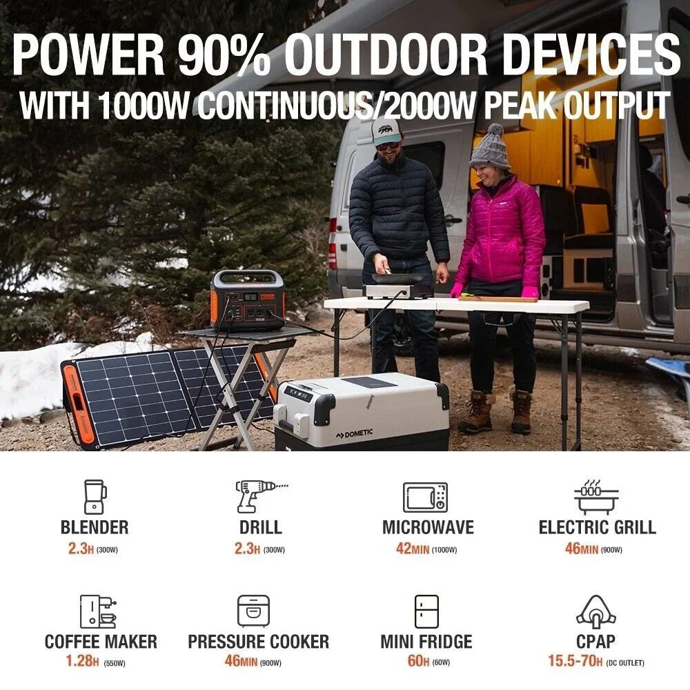 Jackery Portable Power Station 880, 880Wh Backup Power, Restored