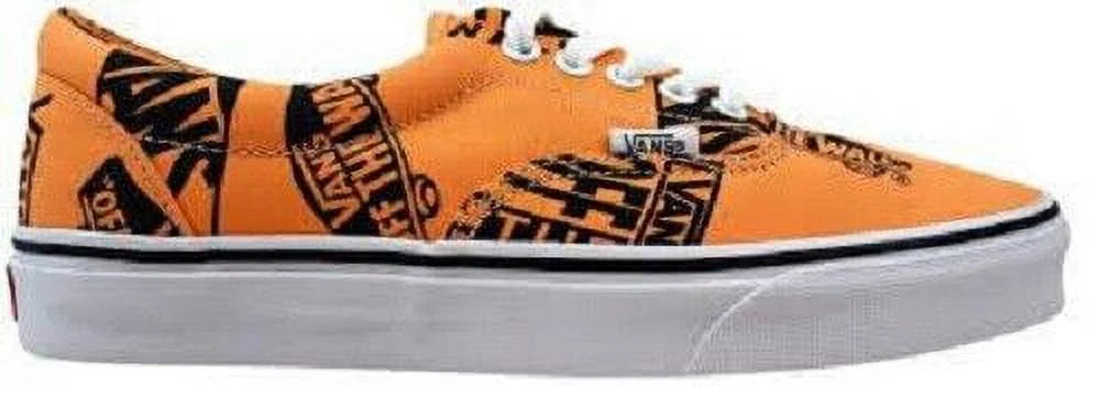 VANS ERA CLASSIC LOGO MIX LOW SKATEBOARD MEN SHOES TANGERINE/BLACK SIZE 11.5 NEW