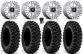 Fuel Maverick Bdlk 14" Wheels Mh 32" Warrior XT Tires Kawasaki Mule Pro FXT