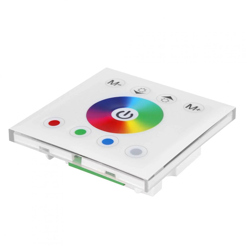 Kathlen Touch Panel Controller - Wall Mounted Colorful RGBW LED Touch Panel Controller Dimmer Switch for LED Strip Light(White)