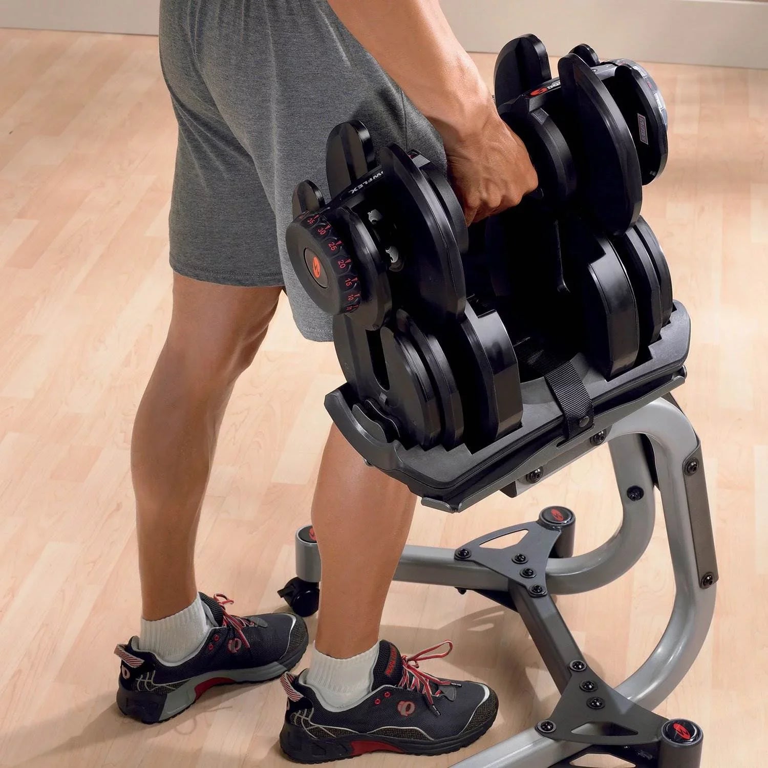Bowflex SelectTech 1090 Workout Dumbbell w/ Adjustable Weight (Single) (3 Pack)