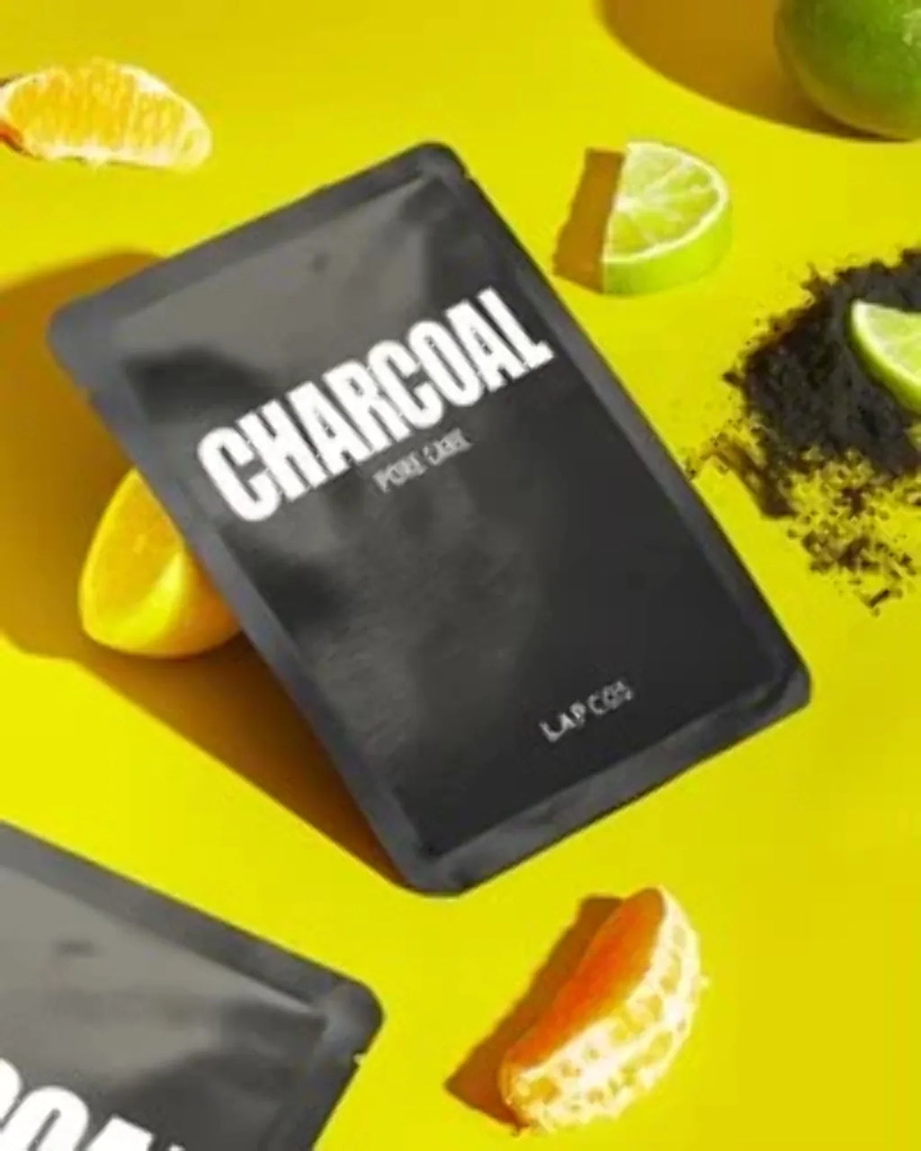 LAPCOS Charcoal Sheet Mask, Daily Face Mask with Salicylic Acid and Tea Tree Oil to Detoxify and Tighten Skin, 5-Pack
