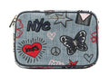 Michael Kors Ginny Medium Embroidered Denim Crossbody Bag New