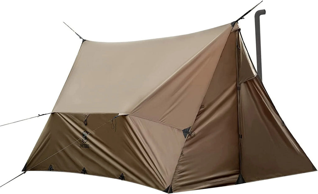 YUNWEN ROCDOMUS Hammock Hot Tent with Stove Jack, Versatile Lightweight Waterproof Camping Tarp with Zippered Tent Bag, PU3000mm 4 Season Tent for Stove