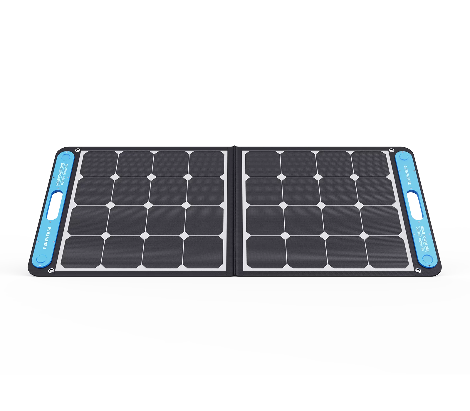 GENEVERSE 100 Watts SolarPower One Monocrystalline Portable Solar Panel with built-in USB-C and USB-A ports