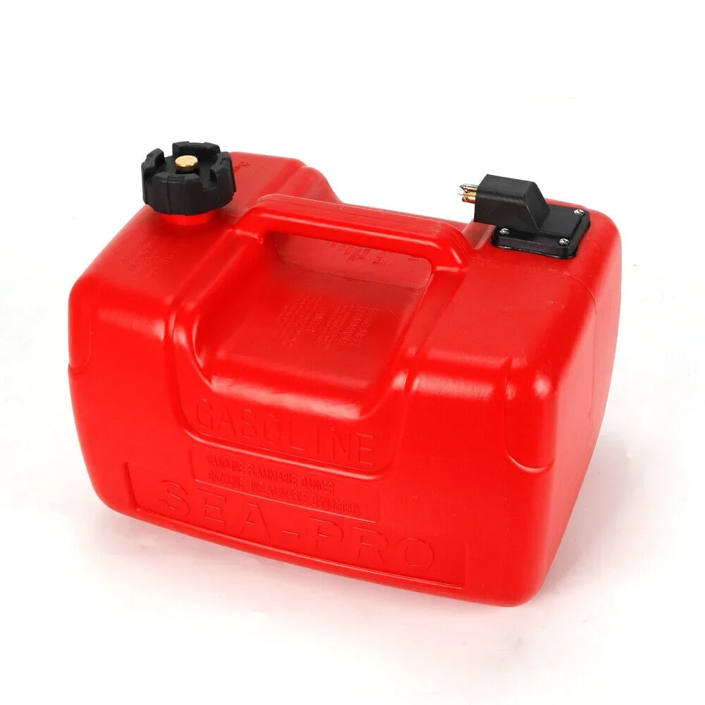 Miumaeov 3 Gallon Universal Portable External Fuel Tank Outboard Motor Fuel Tank with Connector Motor Fuel Tank