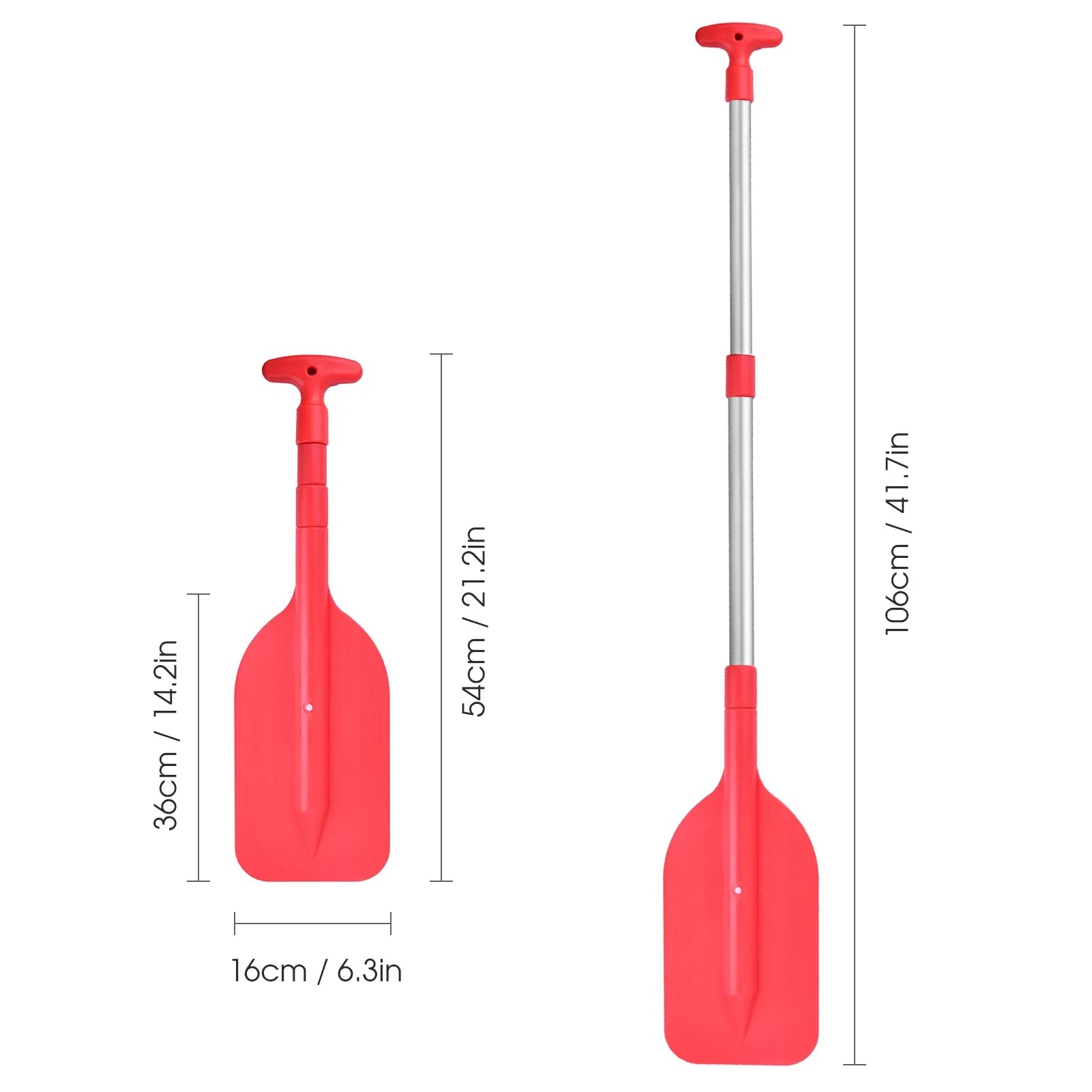Tomfoto Telescopic Paddle Portable Collapsible Adjustable Craft Paddle
