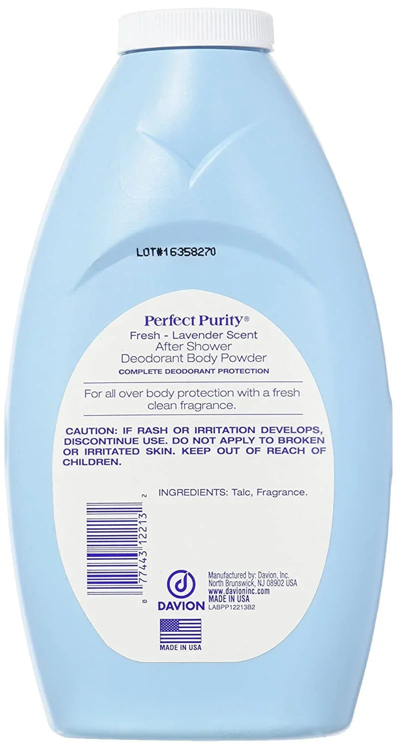 Deodorant After Shower Body Powder - Lavender Scent 13oz - 3 Pack