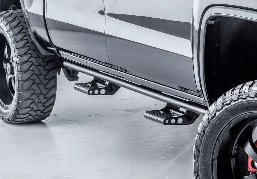 N-Fab by RealTruck Rkr Rails | Textured Black | T074Rkrqc | Suitable with 2007-2021 Toyota Tundra Double Cab All Beds, SRW Gas